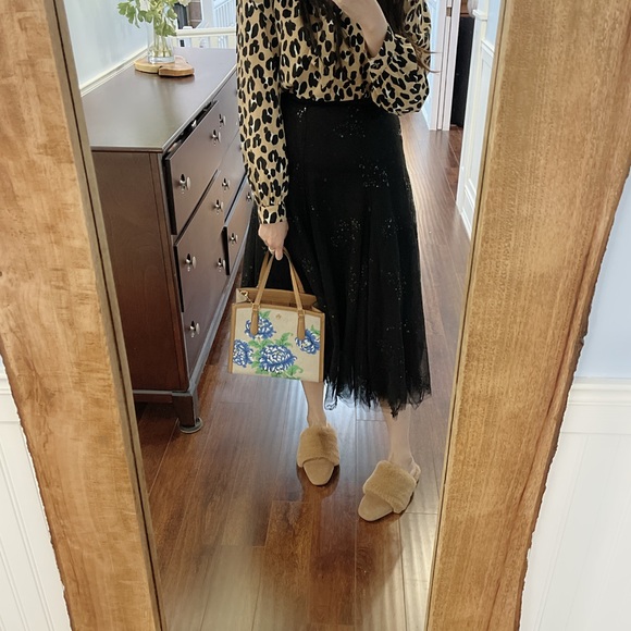 Tory Burch Emerson Ditsy Floral Structured Natural Canvas Leather Trim Satchel - Picture 7 of 7